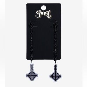 Ghost Grucifix Drop Earrings Hot Topic Papa Emeritus‎ Nameless Ghoul